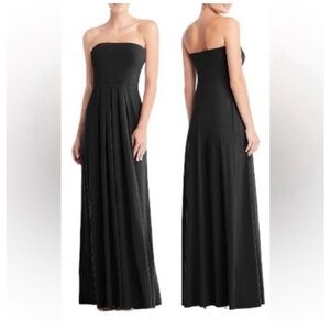 Carlos Saavedra Loop Dress Strapless Maxi Jersey Dress, size XS